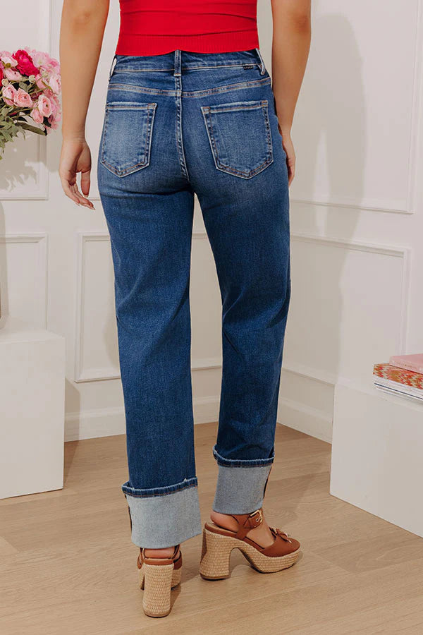 RISEN Hilary High Waist Straight Leg Jean
